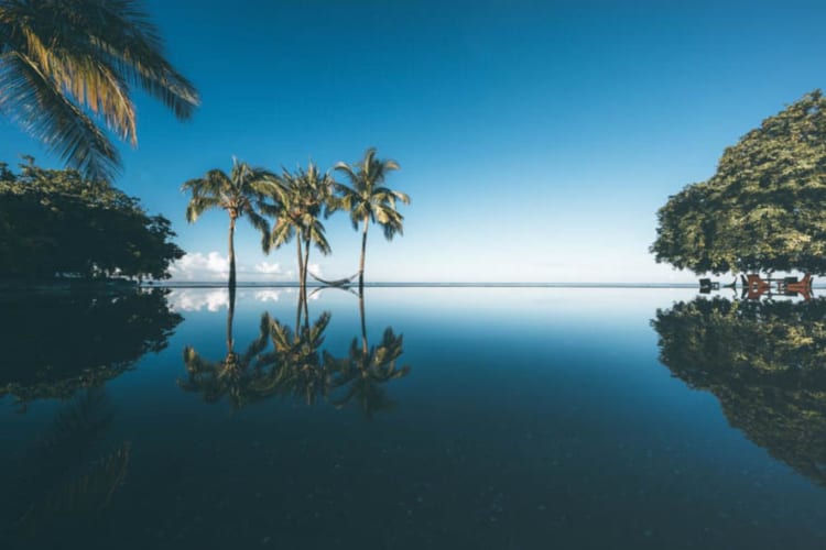 Infinity pool at Maradiva Villas Resort & Spa